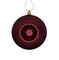 DAK 6ct Burgundy Red Retro Reflector Shatterproof Matte Christmas Ball Ornaments 4" (100mm)